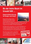 Plakat "Urwaldzerstörung wegen Fleisch"