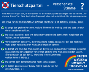 Landtagswahl Niedersachsen 17 Partei Mensch Umwelt Tierschutz