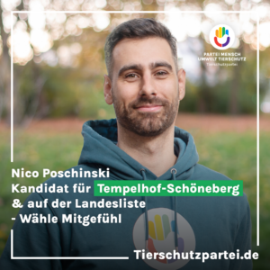 Nico Poschinski Kandidat Tierschutzpartei Berlin-Tempelhof-Schöneberg Bundestagswahl 2025